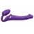Фиолетовый безремневой вибрострапон Silicone Bendable Strap-On - size M - Strap-on-me - купить с доставкой в Люберцах