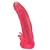 Розовая насадка для страпона с клиторальными лепестками - 18,5 см. - LOVETOY (А-Полимер) - купить с доставкой в Люберцах