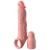 Телесная насадка-удлинитель 2 Inch Silicone X-tension with Strap - 20,3 см. - Pipedream - в Люберцах купить с доставкой