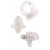 Набор из 3 прозрачных эрекционных колец с вибрацией Teasers Ring Kit - Chisa - в Люберцах купить с доставкой