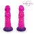 Розовый рельефный фантазийный фаллоимитатор - 20 см. - Bior toys - купить с доставкой в Люберцах
