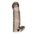 Дымчатая насадка на пенис с вибрацией  Vibrating Penis Enhancing Sleeve Extension - 13,3 см. - BlueLine - в Люберцах купить с доставкой