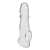 Прозрачная насадка для пениса Girthy Penis Enhancing Sleeve Extension - 17,1 см. - BlueLine - в Люберцах купить с доставкой