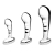 Набор из 3 стальных стимуляторов простаты Stainless Steel P-spot Training Set - b-Vibe - в Люберцах купить с доставкой