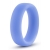 Голубое люминесцентное кольцо Silicone Glo Cock Ring - Blush Novelties - в Люберцах купить с доставкой