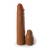 Коричневая насадка на член 2  Silicone X-tension - 20,3 см. - Pipedream - в Люберцах купить с доставкой