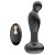 Черный массажер простаты с вибрацей и возвратно-поступательными движениями - Boys of Toys - в Люберцах купить с доставкой