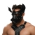 Черная кожаная маска «Собака» - Crazy Handmade - купить с доставкой в Люберцах