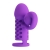 Фиолетовая вибронасадка с клиторальным отростком Harden - Baile - в Люберцах купить с доставкой