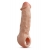 Телесная насадка-удлинитель Intrepid 9.25 Inch Realistic Penis Extender Sleeve - 23,5 см. - Blush Novelties - в Люберцах купить с доставкой