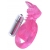 Розовая вибронасадка со стимулятор клитора   Язычок - Toyfa Basic - в Люберцах купить с доставкой