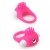 Розовое эрекционное кольцо с щеточкой LIT-UP SILICONE STIMU RING 5 - Dream Toys - в Люберцах купить с доставкой