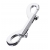 Серебристый двухсторонний карабин TOYFA Metal - ToyFa - купить с доставкой в Люберцах