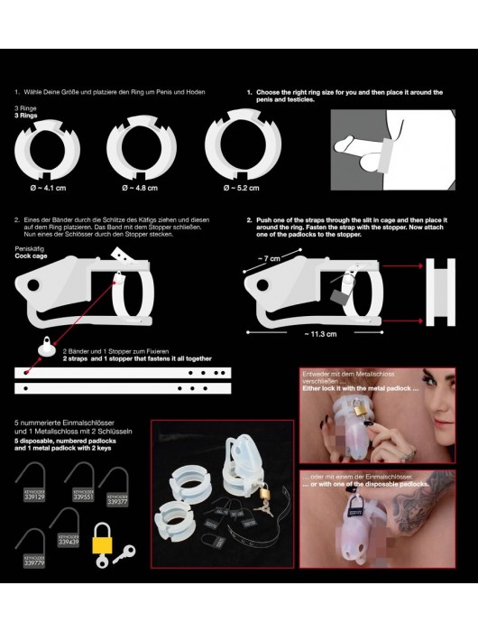 Набор для мужского пояса верности Cock Cage Set - Orion - купить с доставкой в Люберцах