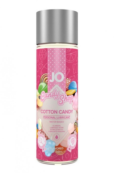 Смазка на водной основе Candy Shop Cotton Candy с ароматом сладкой ваты - 60 мл. - System JO - купить с доставкой в Люберцах