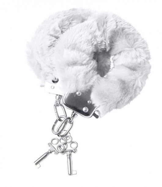Наручники с белой меховой опушкой - ToyFa - купить с доставкой в Люберцах