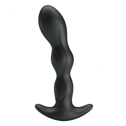 Черный анальный стимулятор простаты с вибрацией Special Anal Massager - 14,5 см. - Baile - в Люберцах купить с доставкой