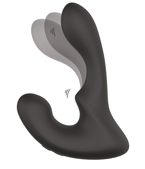 Чёрный массажер простаты с 2 моторами BOOTY ROCKER - Dream Toys - в Люберцах купить с доставкой