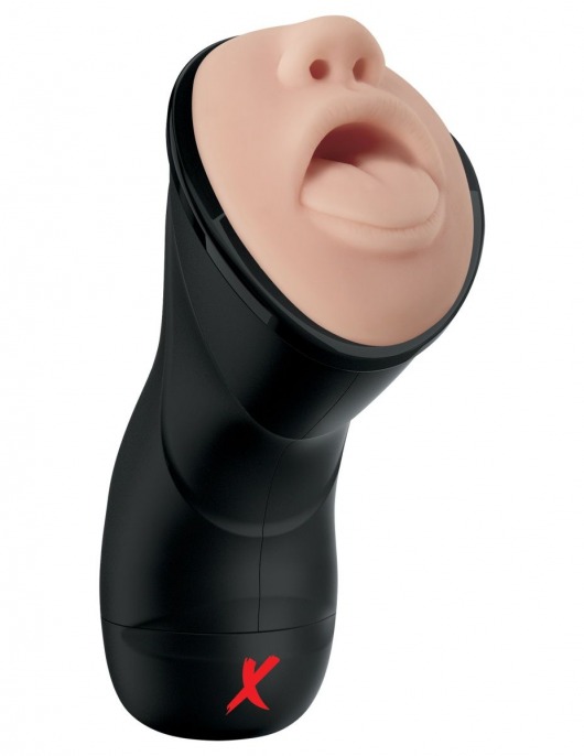 Мастурбатор-ротик Deep Throat Vibrating Stroker - Pipedream - в Люберцах купить с доставкой