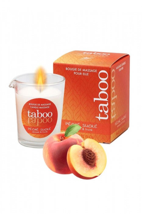 Массажное аромамасло с афродизиаками для женщин RUF Taboo Peche sucre - 60 гр. - RUF - купить с доставкой в Люберцах