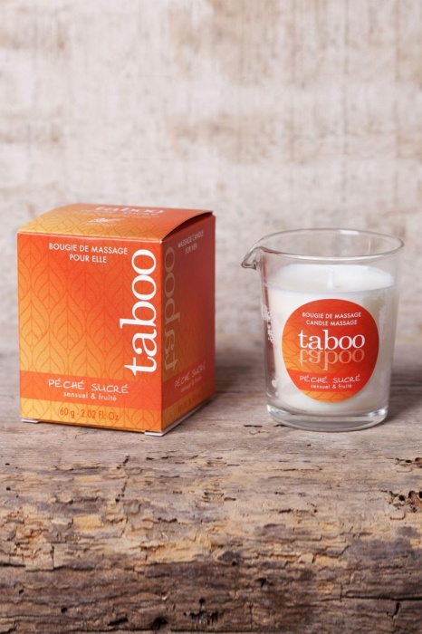 Массажное аромамасло с афродизиаками для женщин RUF Taboo Peche sucre - 60 гр. - RUF - купить с доставкой в Люберцах