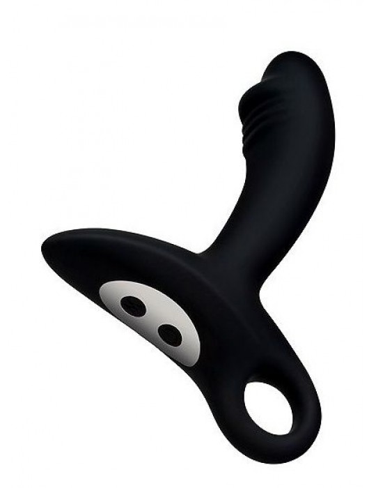 Черный силиконовый анальный вибромассажер Erokey - Erokay - в Люберцах купить с доставкой