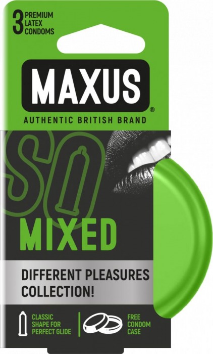 Презервативы в железном кейсе MAXUS Mixed - 3 шт. - Maxus - купить с доставкой в Люберцах