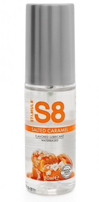 Лубрикант S8 Flavored Lube со вкусом солёной карамели - 50 мл. - Stimul8 - купить с доставкой в Люберцах