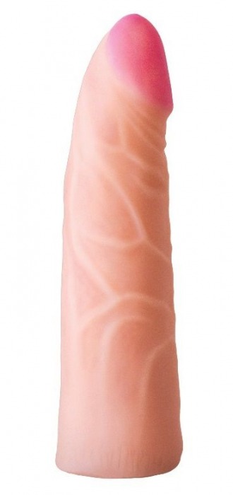Фаллическая насадка на трусики харнесс - 17,5 см. - LOVETOY (А-Полимер) - купить с доставкой в Люберцах