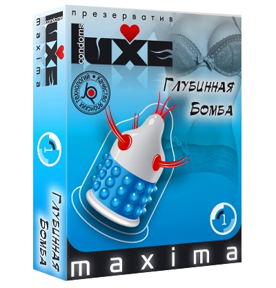 Презерватив LUXE Maxima  Глубинная бомба  - 1 шт. - Luxe - купить с доставкой в Люберцах