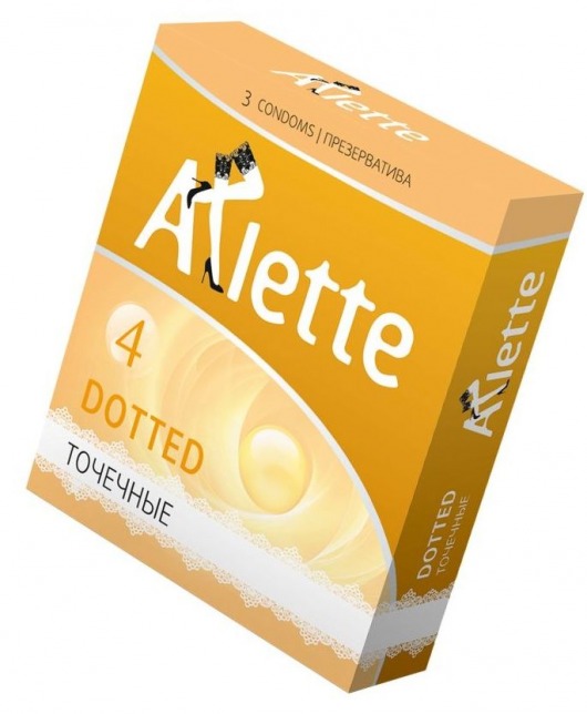 Презервативы Arlette Dotted с точечной текстурой - 3 шт. - Arlette - купить с доставкой в Люберцах
