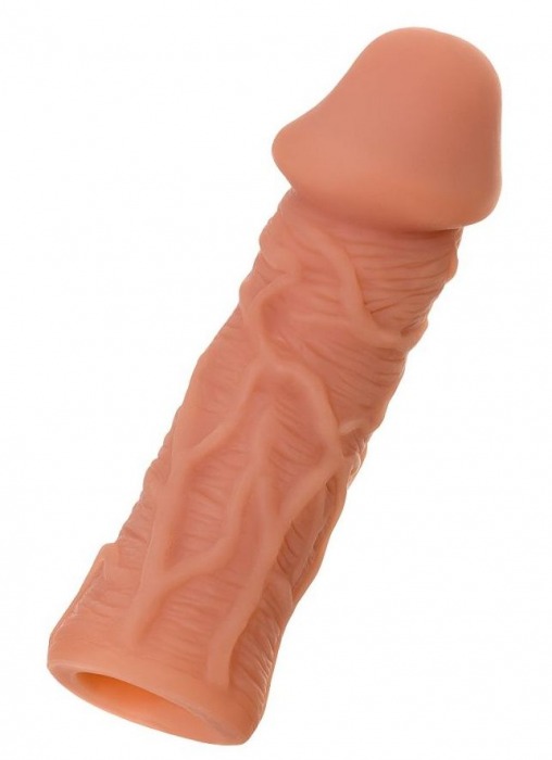 Телесная реалистичная насадка KOKOS Extreme Sleeve 05 с дополнительной стимуляцией - 12,7 см. - KOKOS - в Люберцах купить с доставкой
