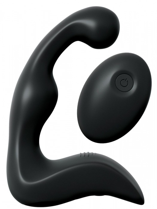 Черный вибромассажер простаты с пультом ДУ Control P-Spot Pro - Pipedream - в Люберцах купить с доставкой