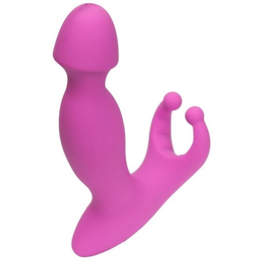 Розовый стимулятор простаты с усиками - 15 см. - 4sexdreaM - в Люберцах купить с доставкой