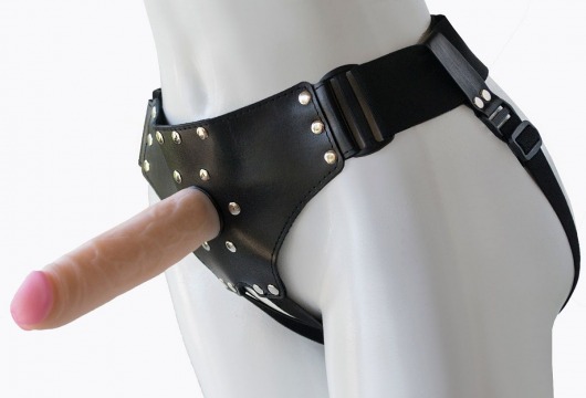 Женский мягкий пояс с насадкой Classic lux-ГЕРЦОГ - 18,2 см. - LOVETOY (А-Полимер) - купить с доставкой в Люберцах