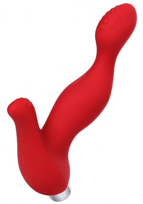 Красный силиконовый вибростимулятор простаты Proman - 12,5 см. - ToyFa - в Люберцах купить с доставкой