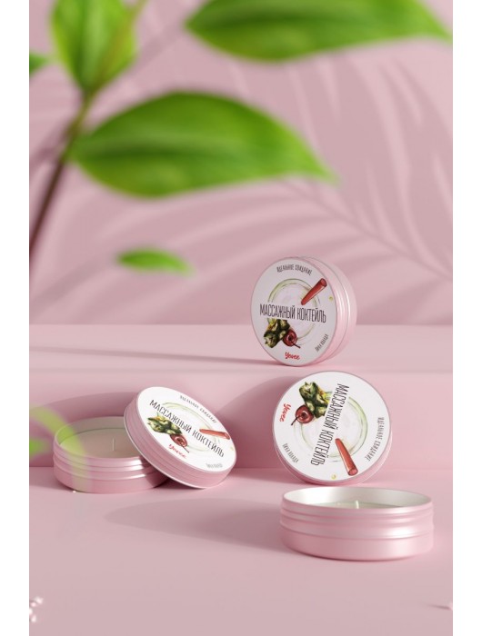 Массажная свеча «Массажный коктейль» с ароматом пина колады - 30 мл. - ToyFa - купить с доставкой в Люберцах