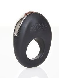 Черное эрекционное виброкольцо ATOM - Hot Octopuss - в Люберцах купить с доставкой