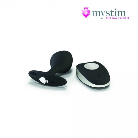 Черная пробка Mystim Rocking Vibe S с возможностью подключения к электростимулятору - 9,7 см. - MyStim - купить с доставкой в Люберцах