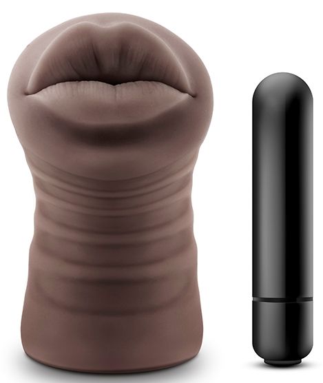 Коричневый мастурбатор-ротик Renee - Blush Novelties - в Люберцах купить с доставкой