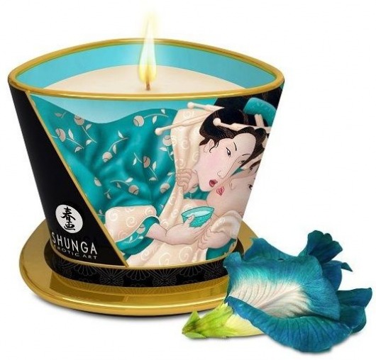 Массажная свеча Island Blossoms - 170 мл. - Shunga - купить с доставкой в Люберцах