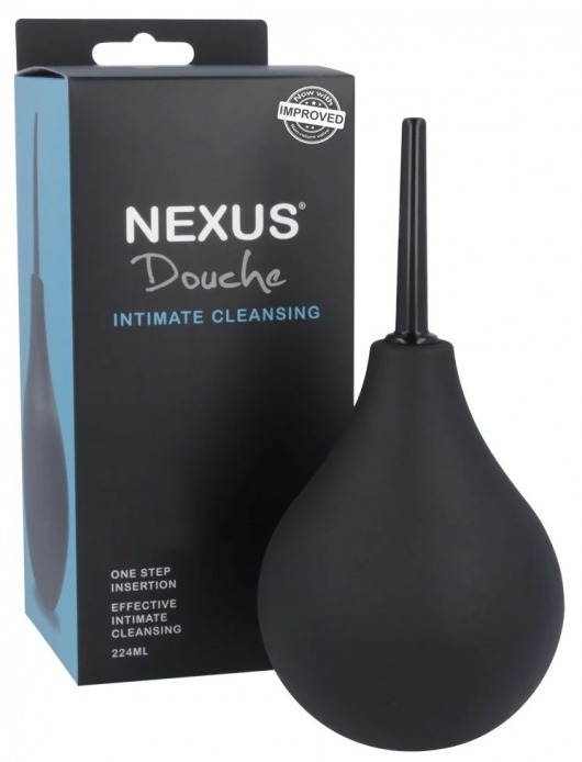 Черный анальный душ с обратным клапаном Non Return Valve Anal Douche - Nexus Range - купить с доставкой в Люберцах