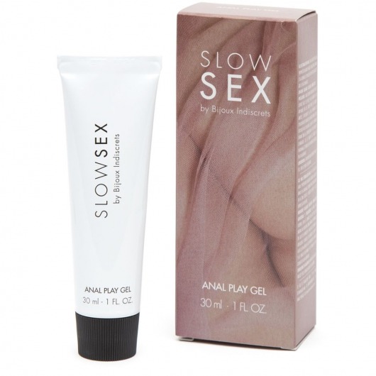 Лубрикант на водной основе Slow Sex Anal Play Gel - 30 мл. - Bijoux Indiscrets - купить с доставкой в Люберцах