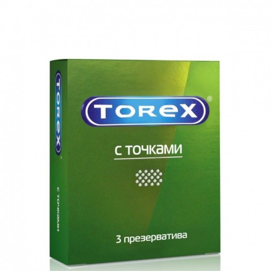 Текстурированные презервативы Torex  С точками  - 3 шт. - Torex - купить с доставкой в Люберцах