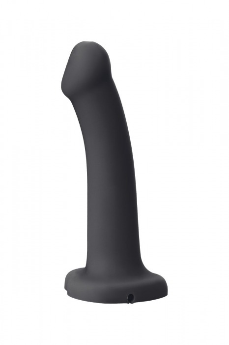 Черный фаллос с имитацией эякуляции Silicon Cum Dildo L - 19,6 см. - Strap-on-me - купить с доставкой в Люберцах