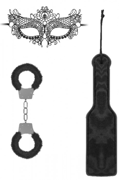 Черный игровой набор Introductory Bondage Kit №4 - Shots Media BV - купить с доставкой в Люберцах