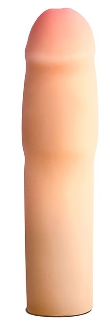 Телесная насадка-удлинитель на пенис PERFORMANCE 1.5INCH COCK XTENDER - 16 см. - Blush Novelties - в Люберцах купить с доставкой