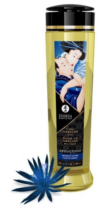 Массажное масло с ароматом ночных цветов Seduction - 240 мл. - Shunga - купить с доставкой в Люберцах
