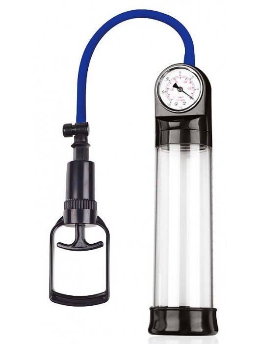 Прозрачная вакуумная помпа Sex Expert с манометром - Sex Expert - в Люберцах купить с доставкой