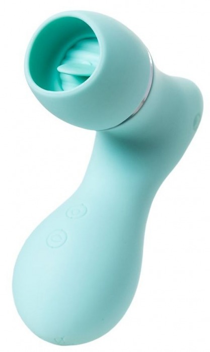 Мятный вакуум-волновой стимулятор клитора с язычком DINGO - JOS